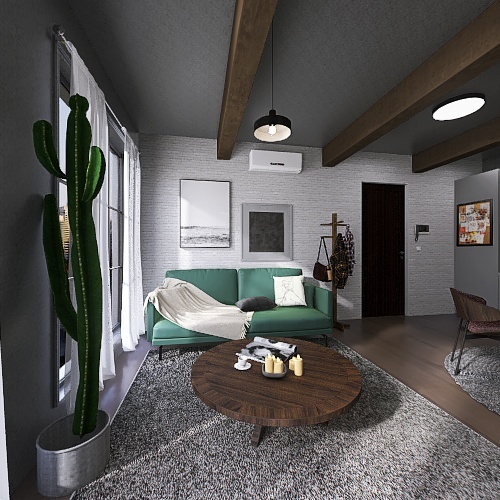 Mini loft 3d design renderings
