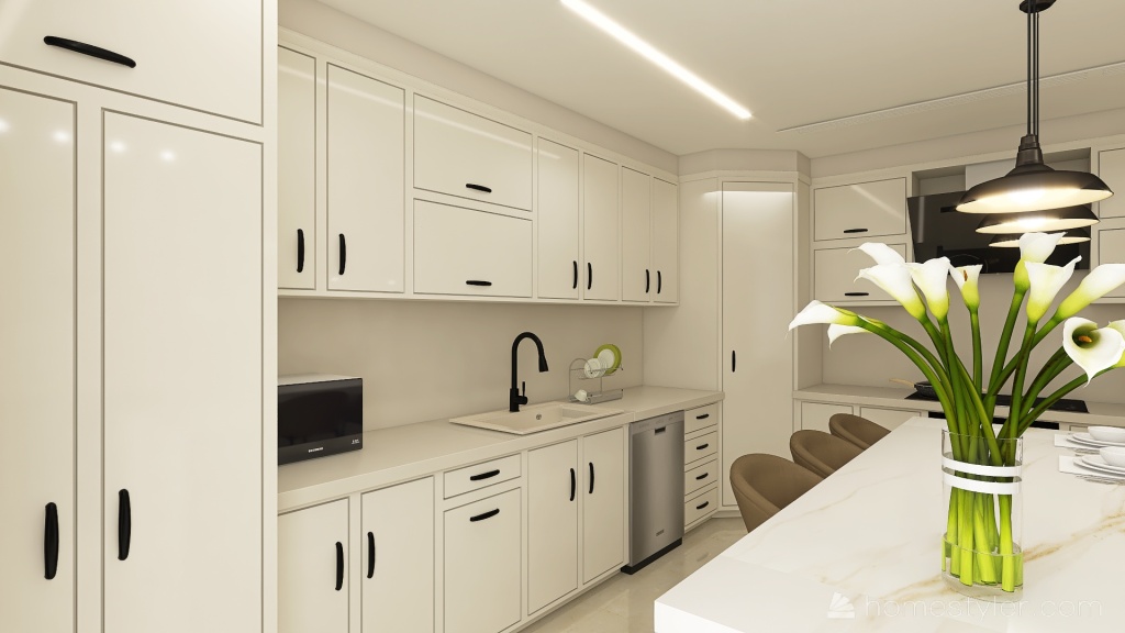 final V.2 of Elegant 350 sq. House 3d design renderings