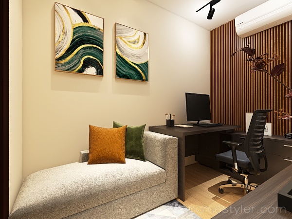 Home Oficce 3d design renderings