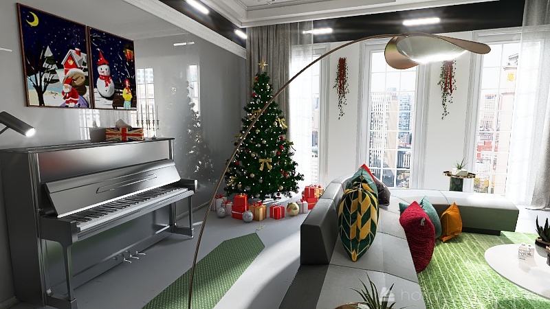 Living Room 3d design renderings