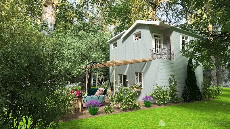 Small Cozy Cottage 3d design renderings