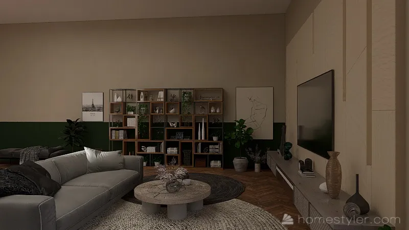 Modern room 3d design renderings