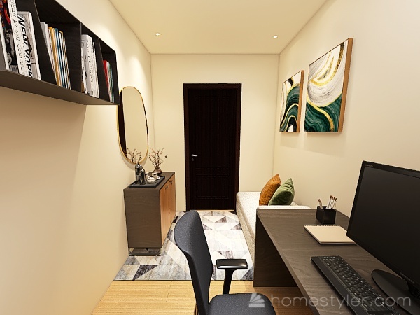 Home Oficce 3d design renderings