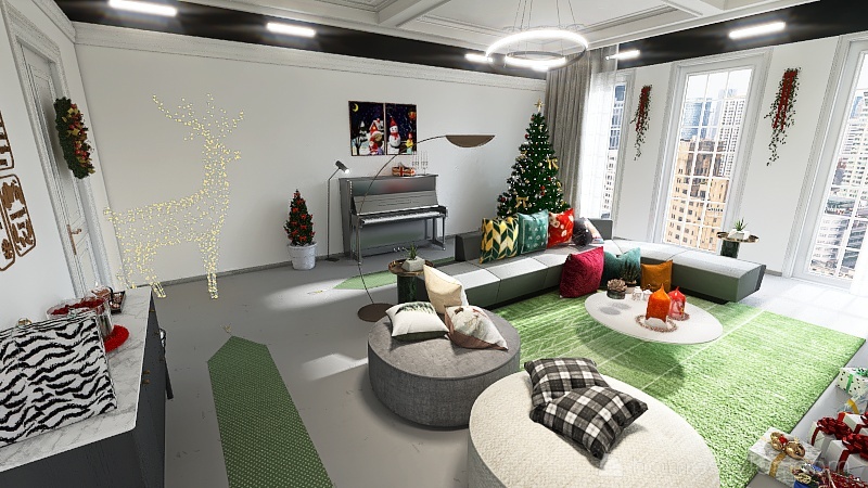 Living Room 3d design renderings