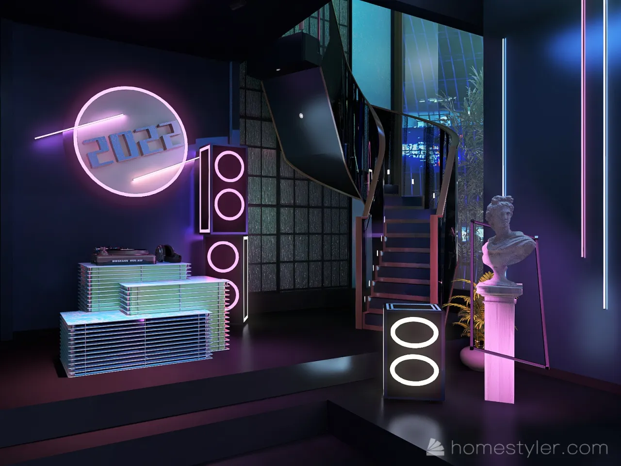 Lounge 3d design renderings