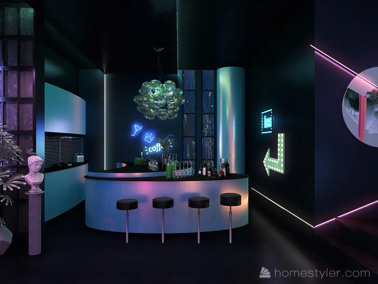 Lounge 3d design renderings