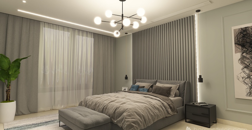 Elegant 350 sq. House 3d design renderings