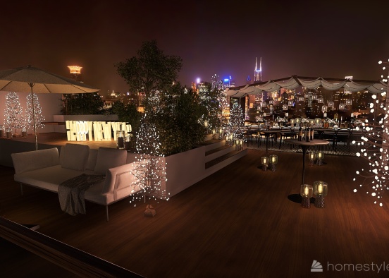 #partycontest - rooftop party Design Rendering