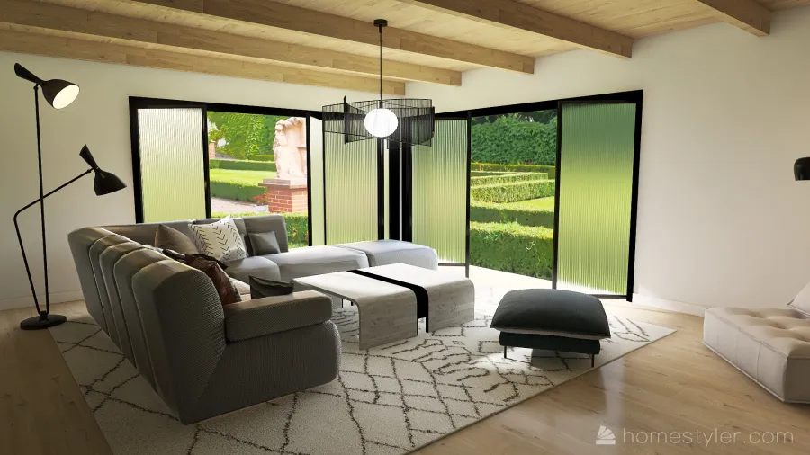 Farmhouse Southern Modern 3d design renderings