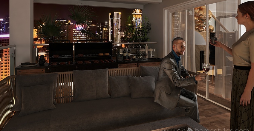 Balcony 3d design renderings