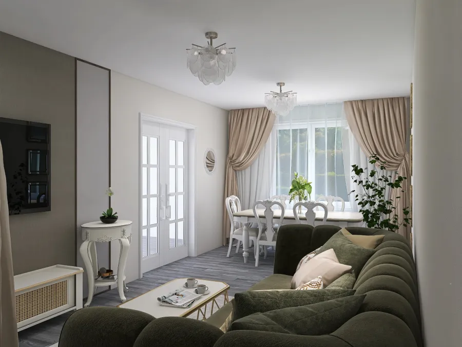 Living room Mariana Stefan 3d design renderings
