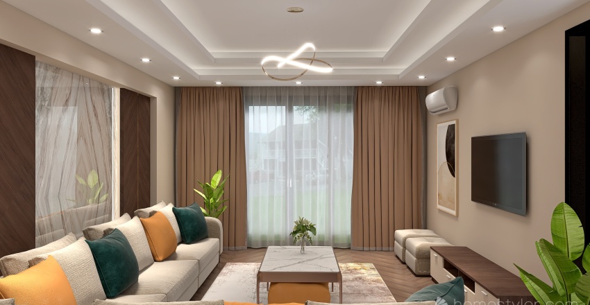 Living Room (Elkhobar-alQosor) 3d design renderings