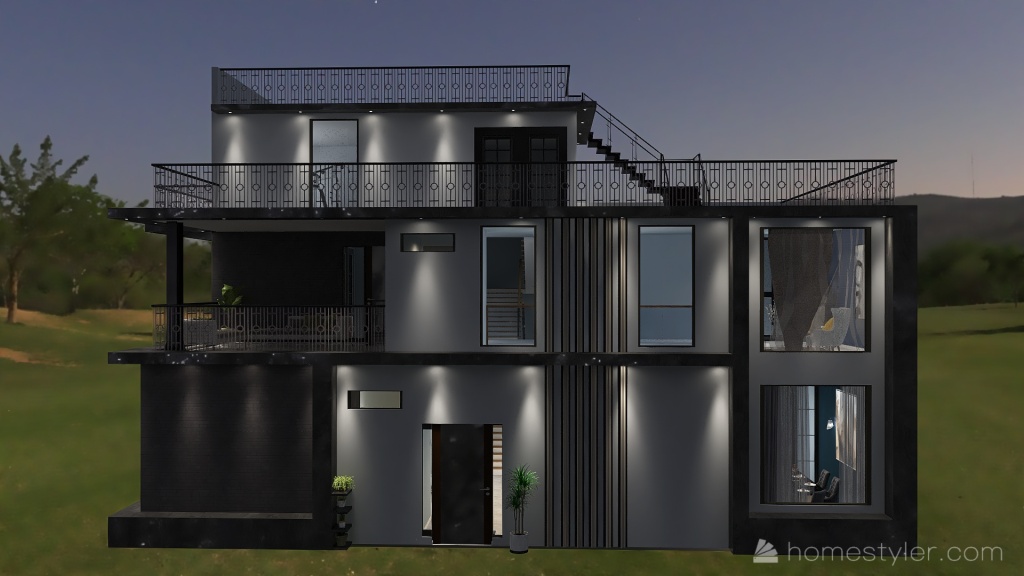 House Plan 01_copy 3d design renderings