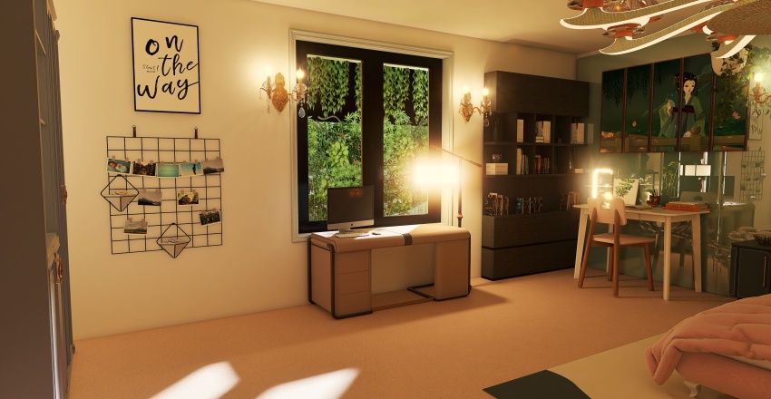 #HSDA2021Residential - Cozy home 3d design renderings
