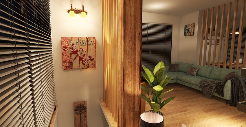 Living and Dining Room 3d design renderings