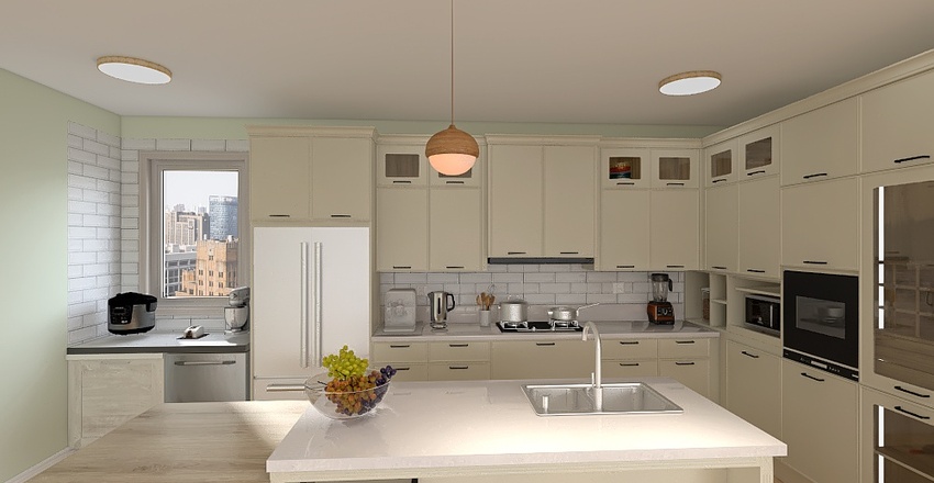 Living and Dining Room 3d design renderings