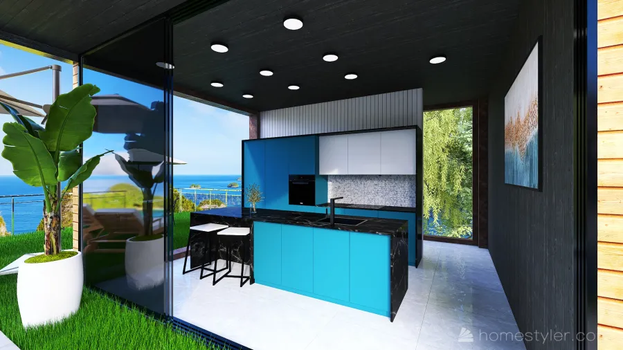 Modern Casa moderna 3d design renderings