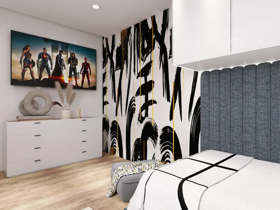 Teen Bedroom Idea 3d design renderings
