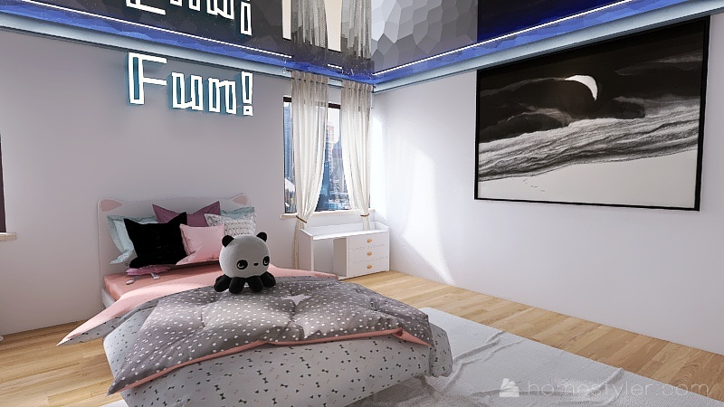 #HSDA2021Residential-Fancy Multi-Dimensional Room 3d design renderings