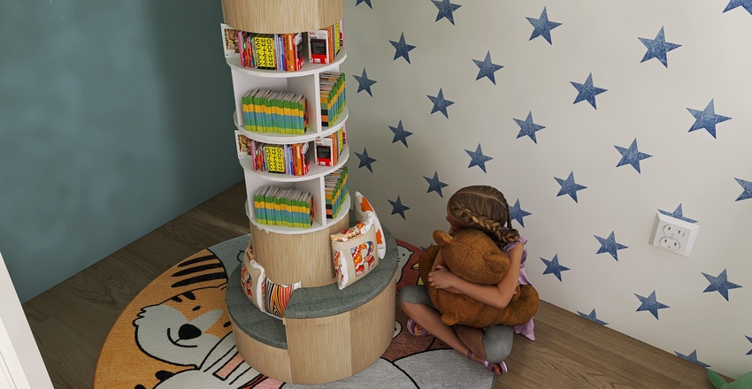 Kids Bedroom 3d design renderings