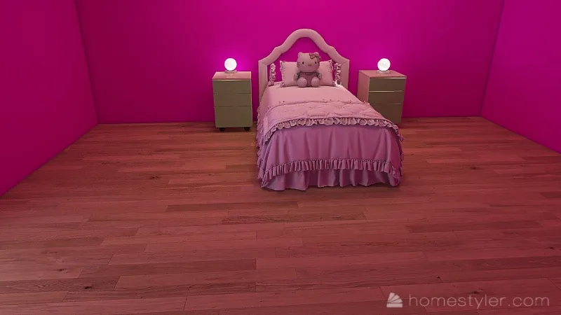 Room For a Girl 3d design renderings