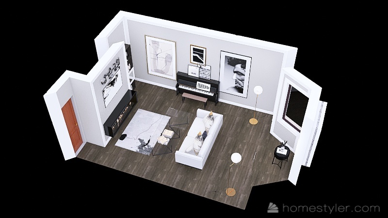 Jones Formal Living Room 3d design picture 0