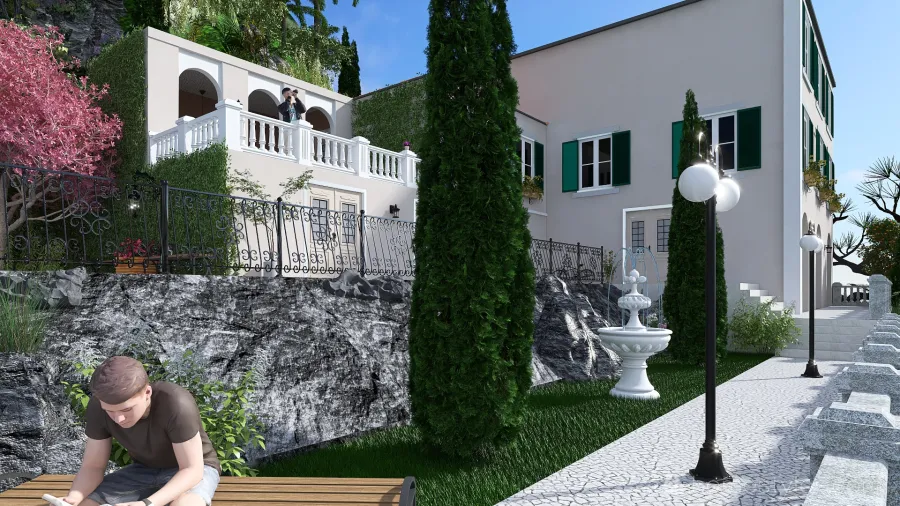 # HSDA2021Residential Lago de Como 3d design renderings