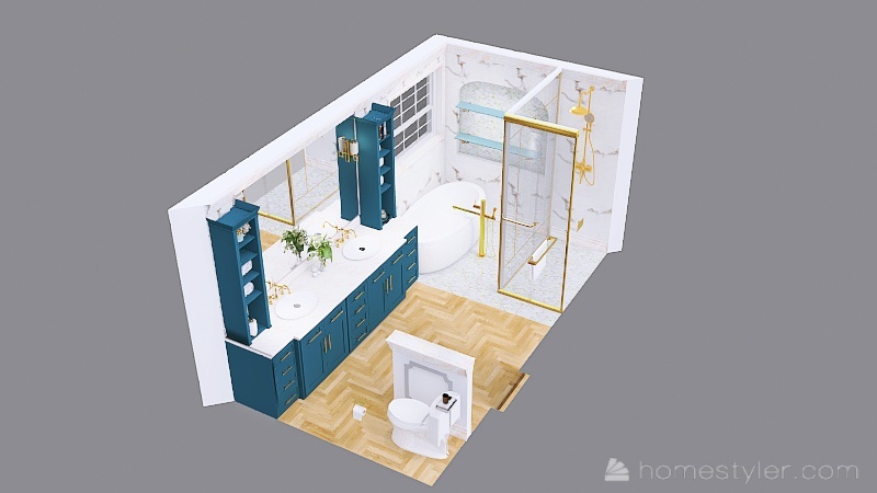traditional master bath 3d design picture 14.17