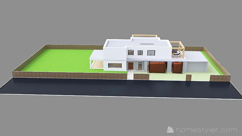 Dom i działka  - ver. 7 3d design renderings