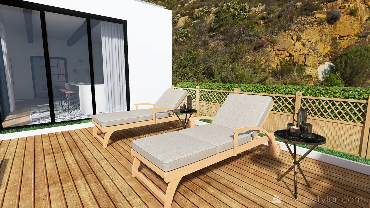 Courtyard 3d design renderings