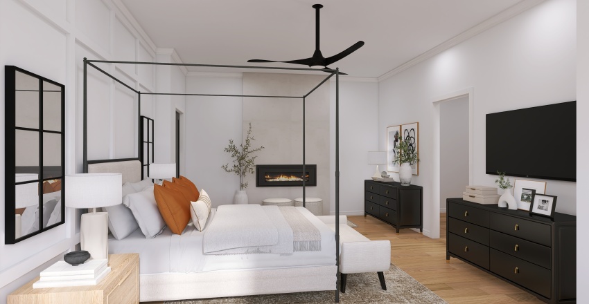 Pesqueira Primary Bedroom 3d design renderings