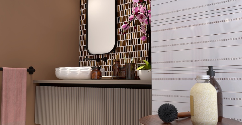 Cloak Room 3d design renderings