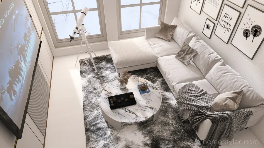 grash living room 3d design renderings