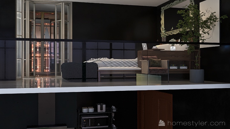 NYC Loft Apartment 3d design renderings