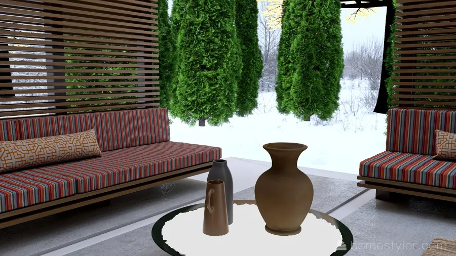 Warm Winter Fusion 3d design renderings