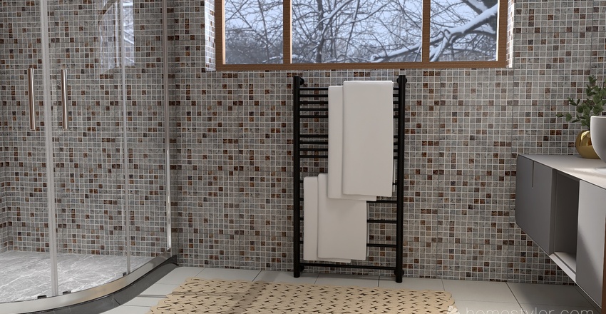 Second Bathroom 3d design renderings