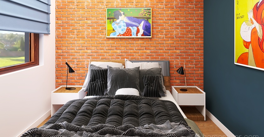 dormitorio invitados 3d design renderings