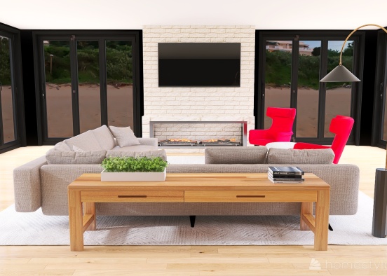Fancy Shamcy Living Room Design Rendering
