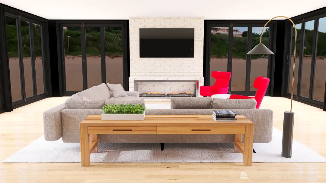 Fancy Shamcy Living Room 3d design renderings