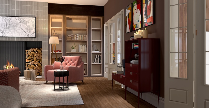Living and Dining Room1 3d design renderings