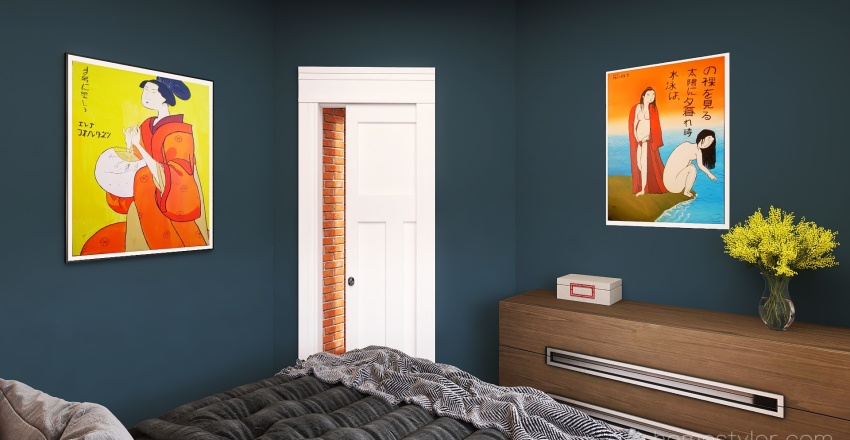 dormitorio invitados 3d design renderings