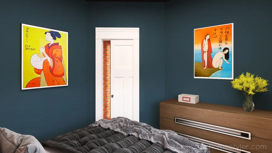 dormitorio invitados 3d design renderings