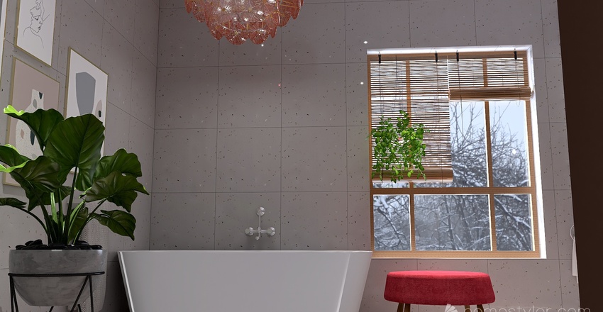 Master Bathroom 3d design renderings