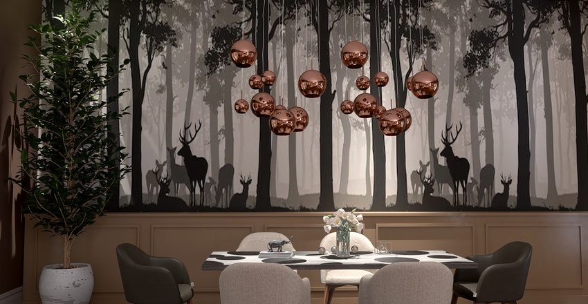 Living and Dining Room1 3d design renderings