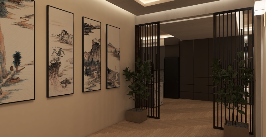 #T-ShapedContest New Chinese inspired design 3d design renderings