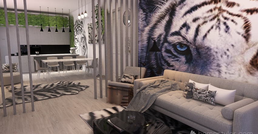 #TShapedContest  White Tigers Rule! 3d design renderings