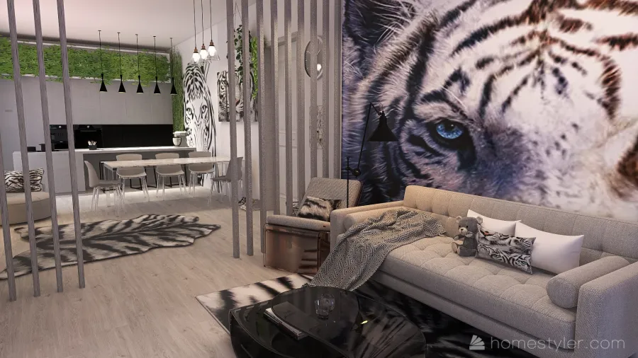 #TShapedContest  White Tigers Rule! 3d design renderings