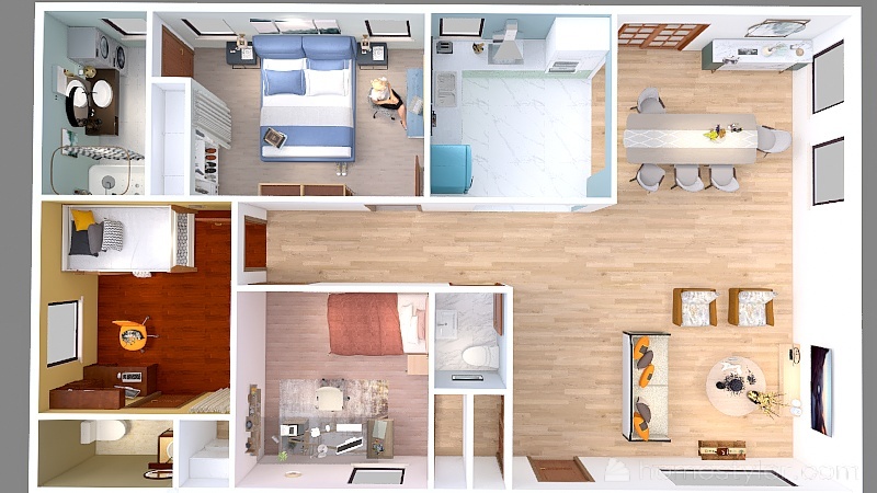 Backrooms design ideas & pictures (130 sqm)-Homestyler