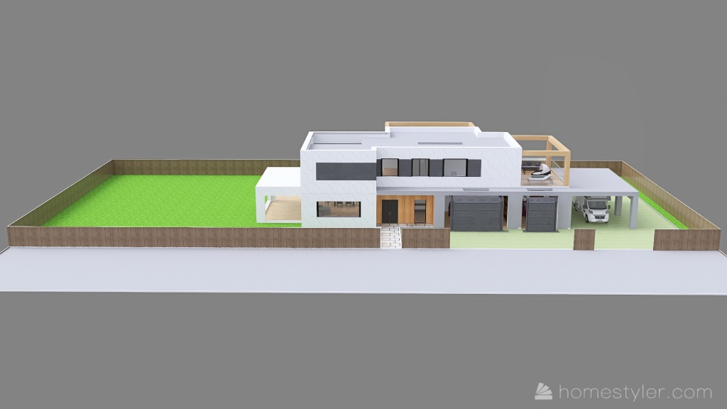 Dom i działka  - ver. 10 3d design renderings