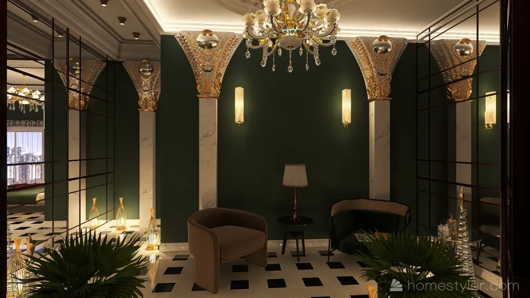#ChristmasRoomContest_ Hotel Suite 3d design renderings